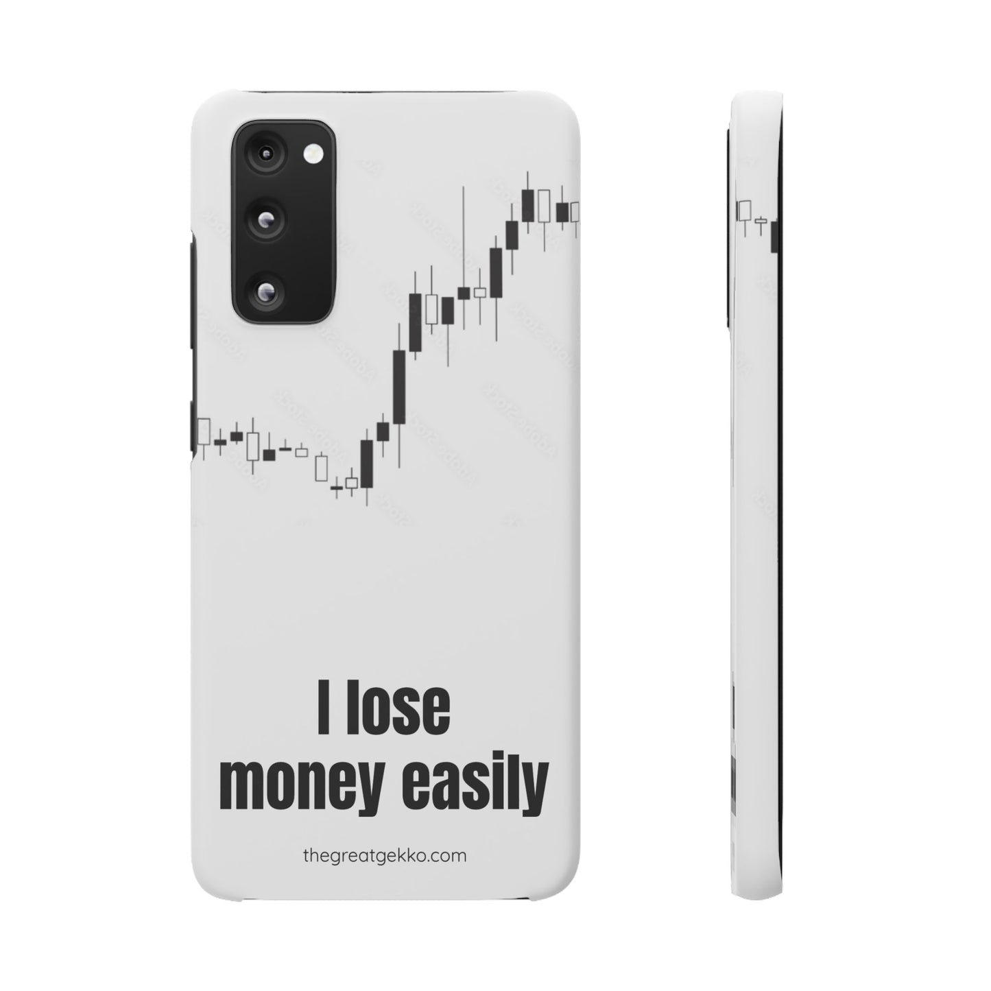 "I Lose Money Easily" – Trader's Emotional Support Phone Case