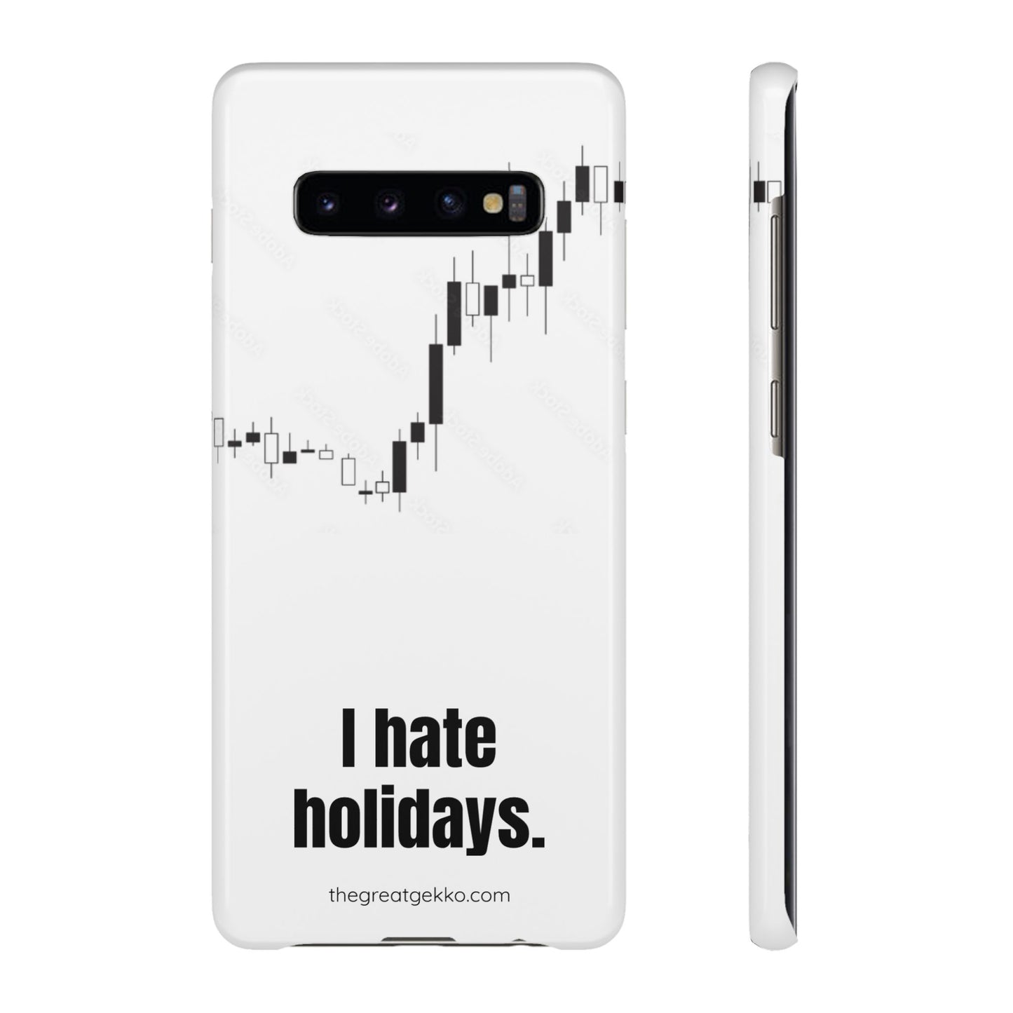 "I Hate Holidays" – Trader’s Market Closure Survival Phone Case
