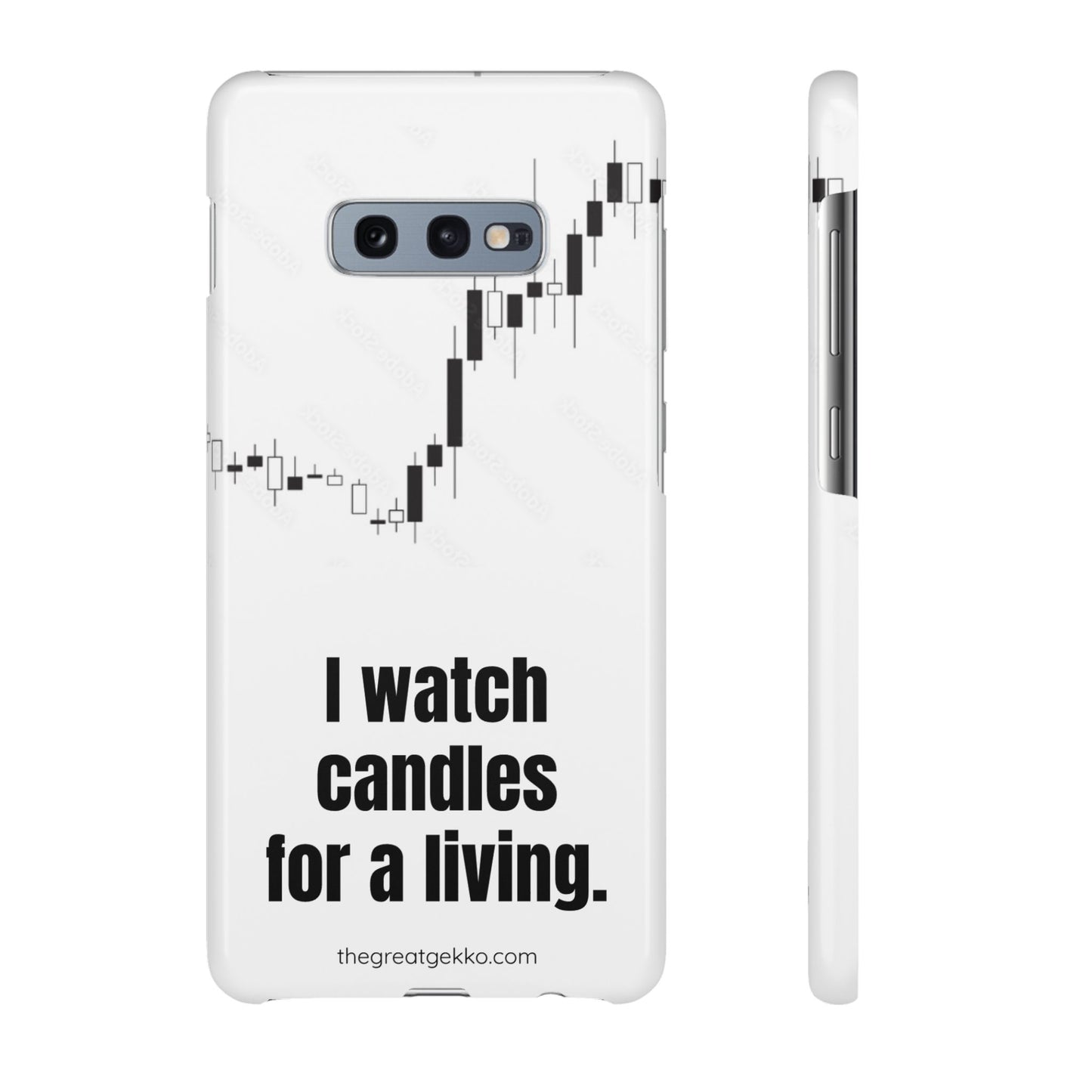 "I Watch Candles for a Living" – The Ultimate Trader’s Phone Case