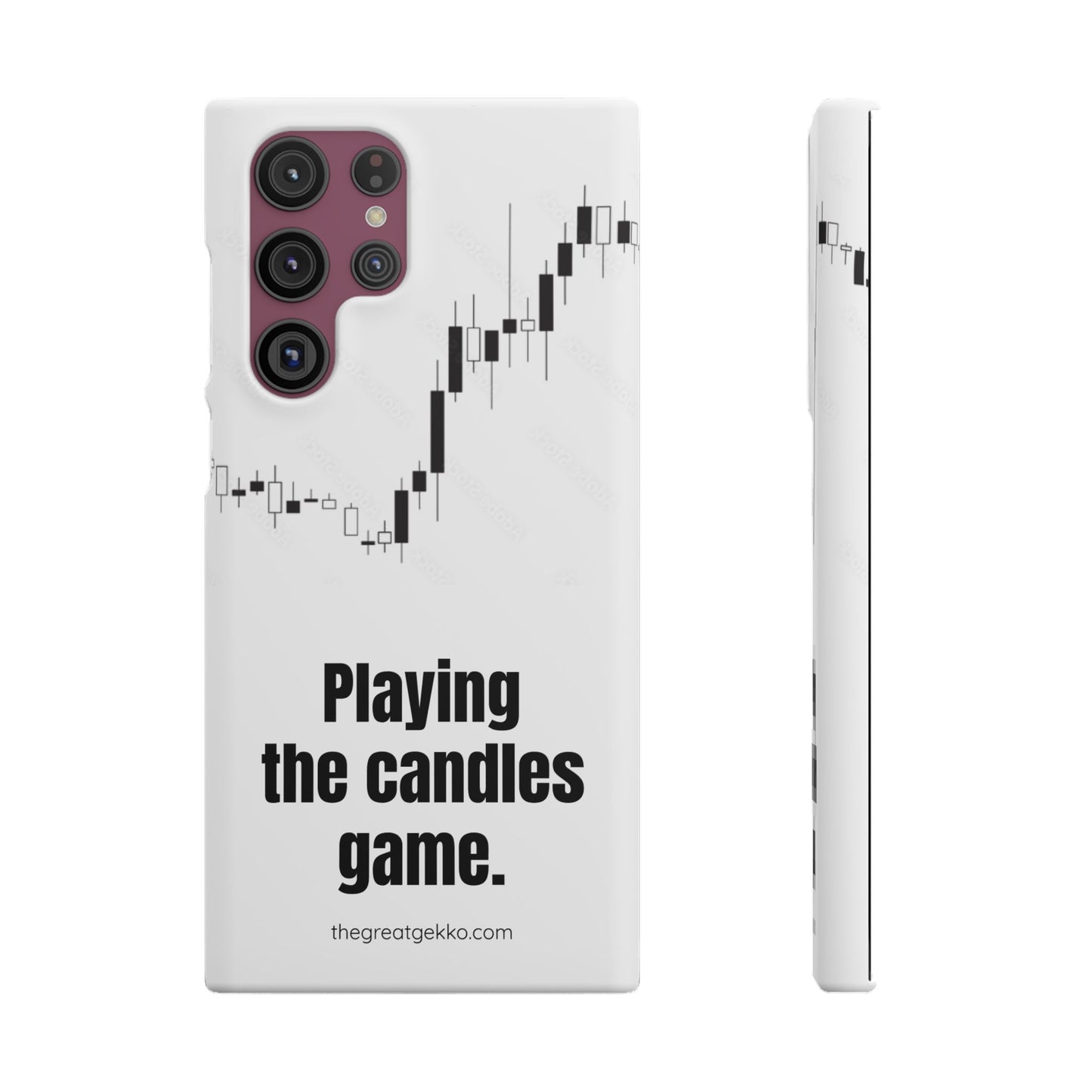 "Playing the Candles Game" – Day Trader’s Ultimate Phone Case