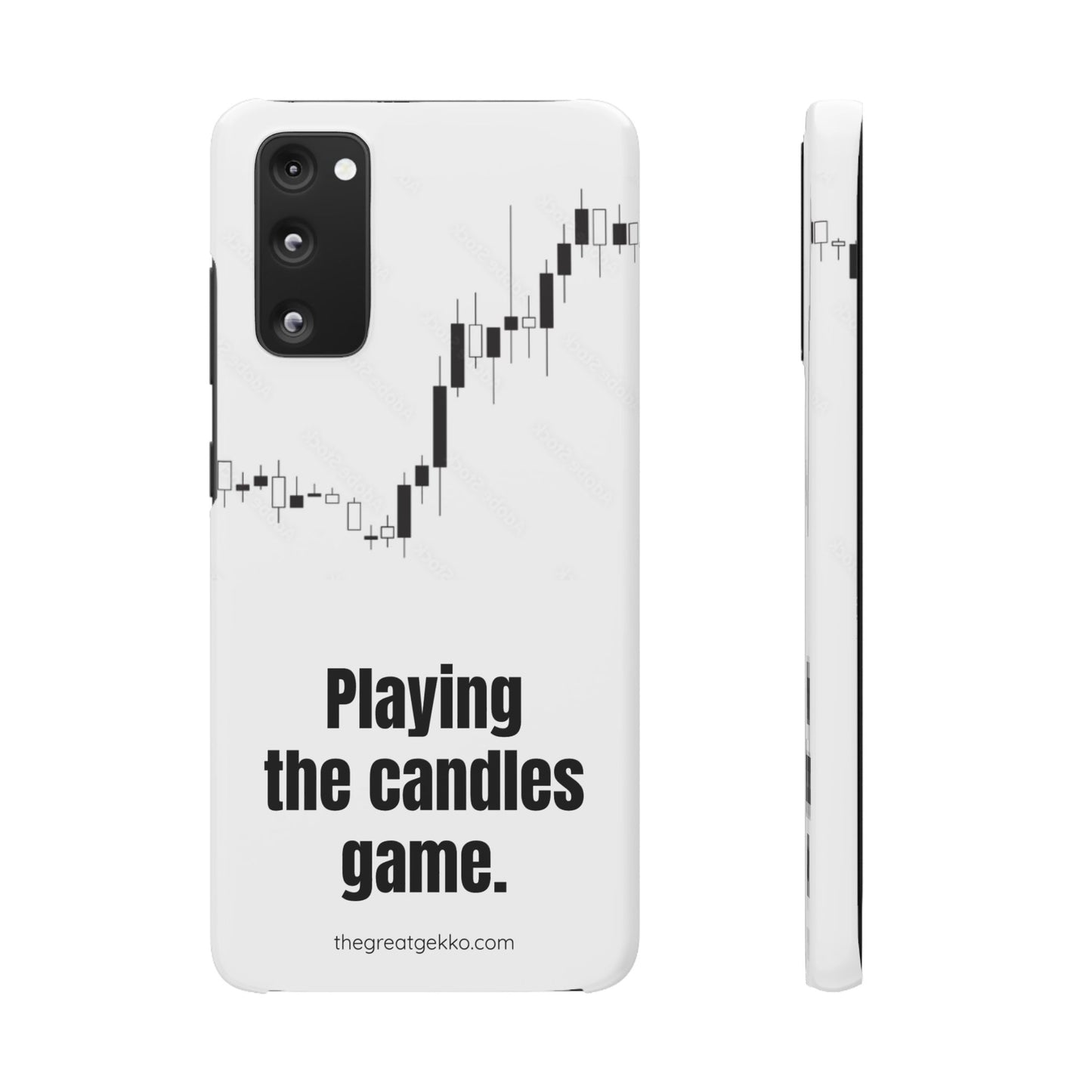 "Playing the Candles Game" – Day Trader’s Ultimate Phone Case