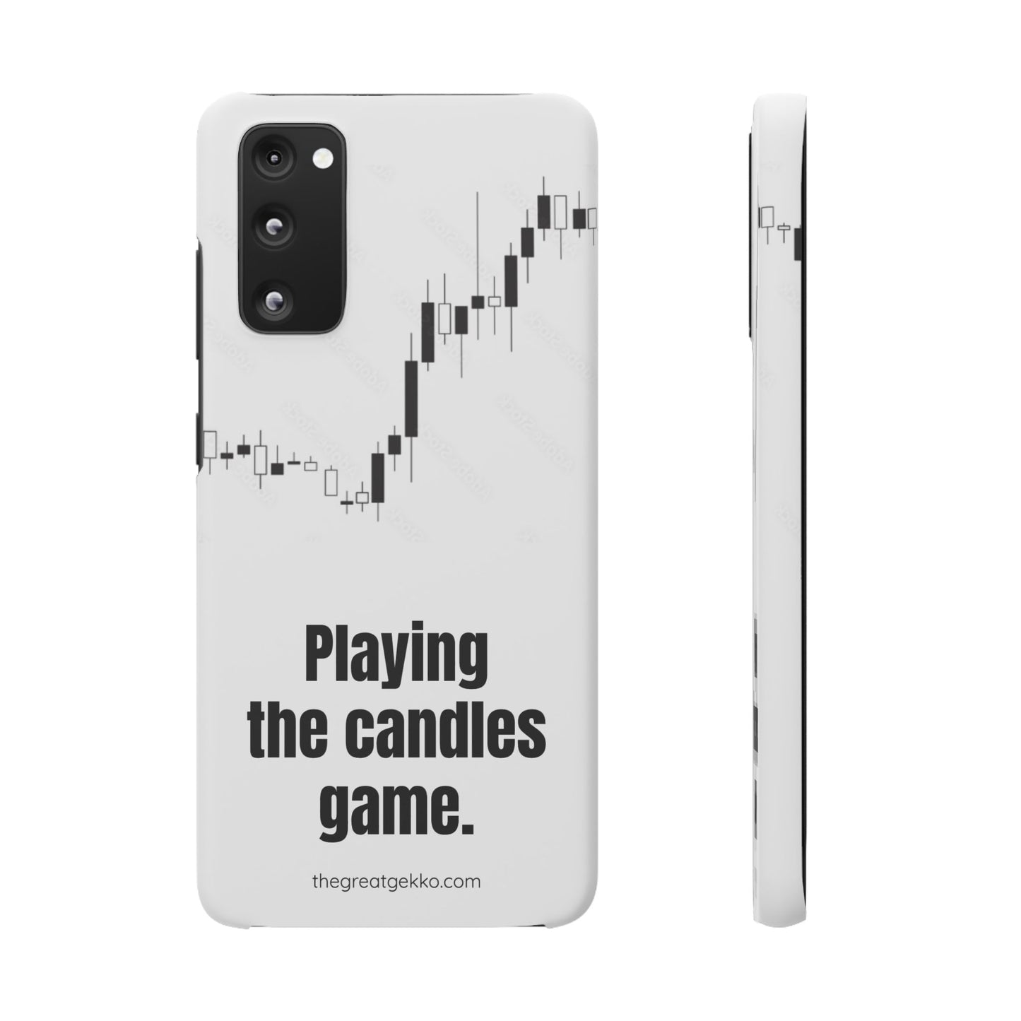 "Playing the Candles Game" – Day Trader’s Ultimate Phone Case