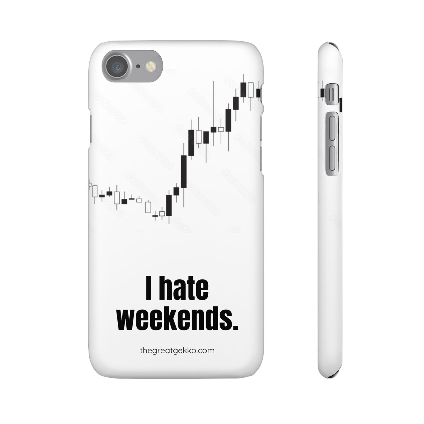 "I Hate Weekends" – Stock Market Addict's Phone Case