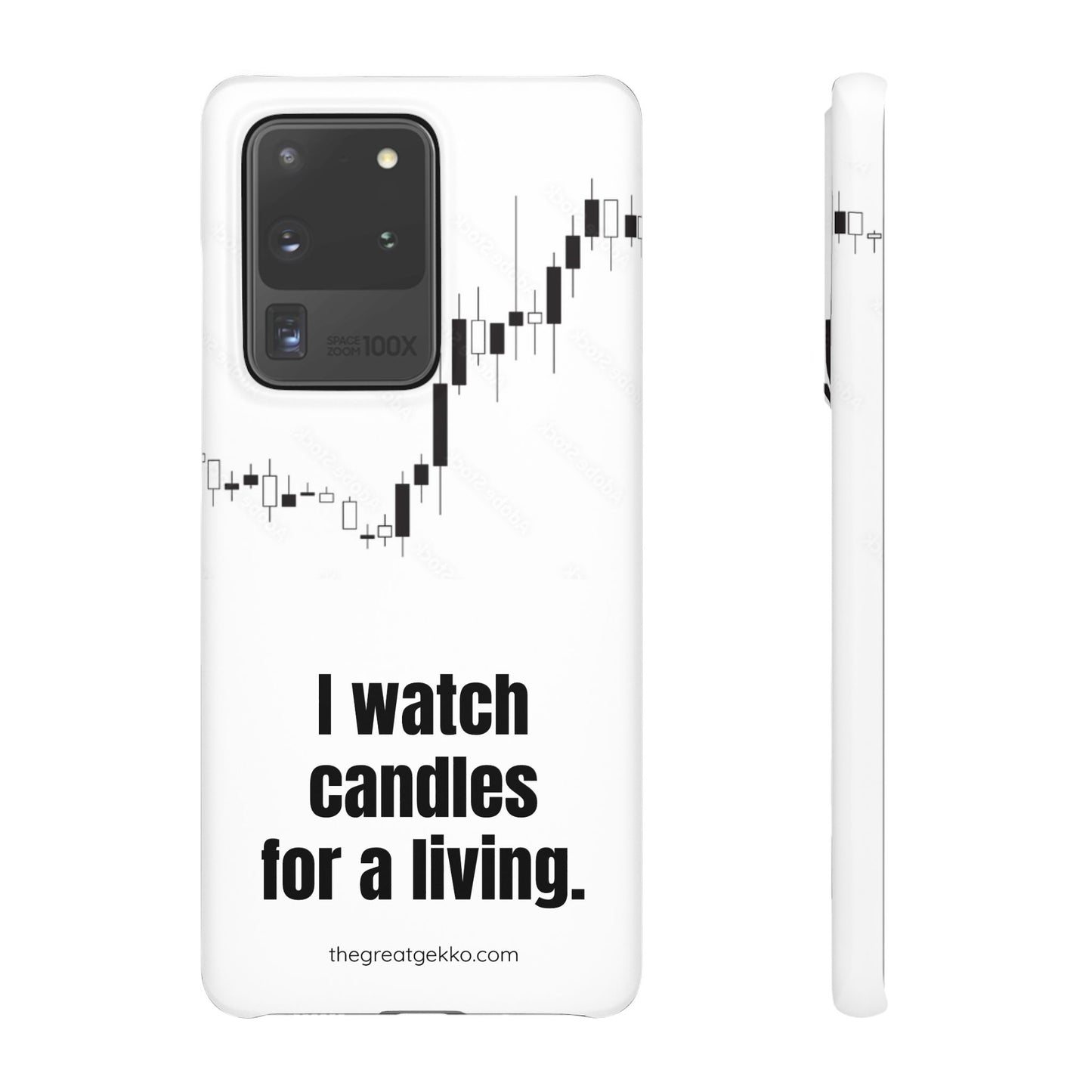 "I Watch Candles for a Living" – The Ultimate Trader’s Phone Case