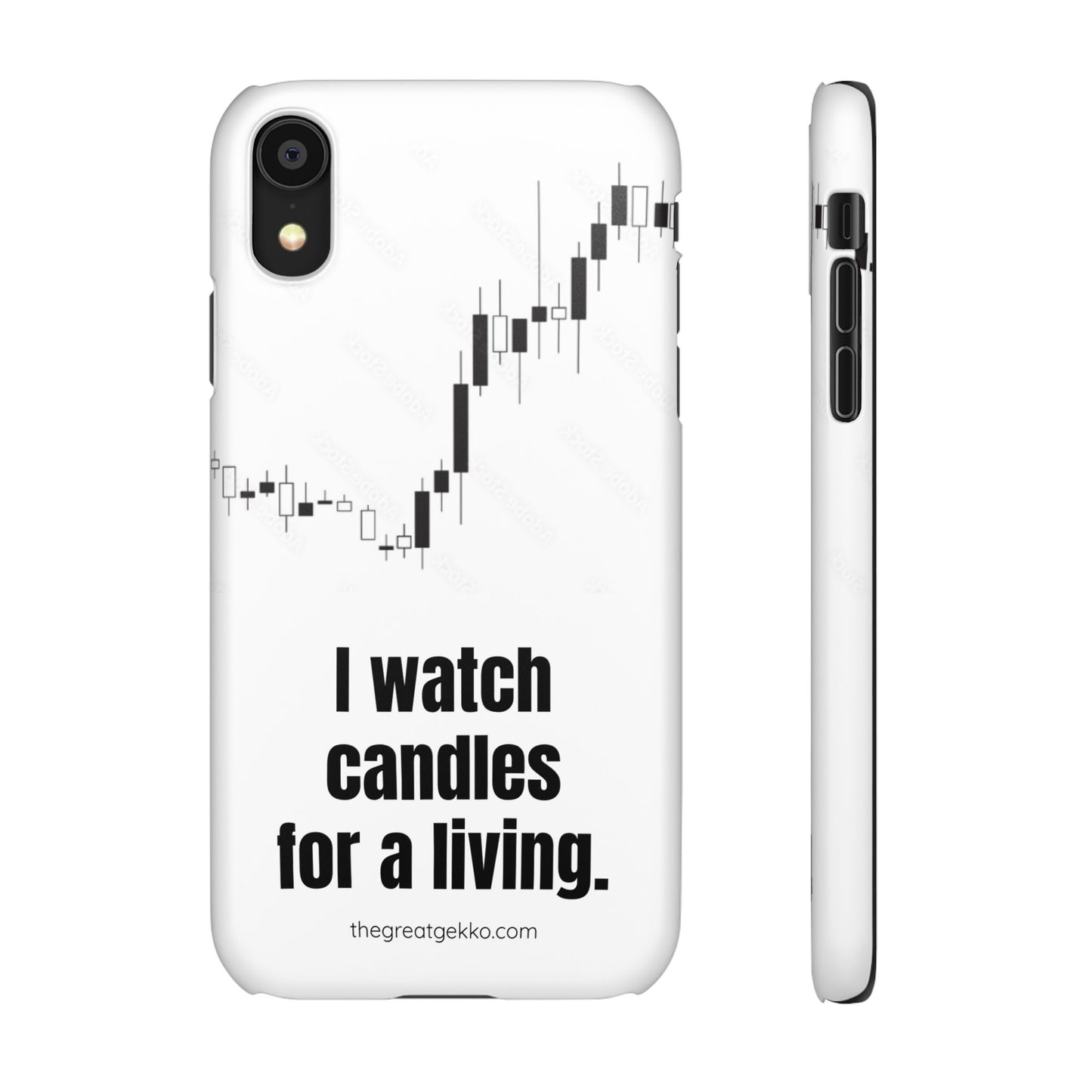 "I Watch Candles for a Living" – The Ultimate Trader’s Phone Case