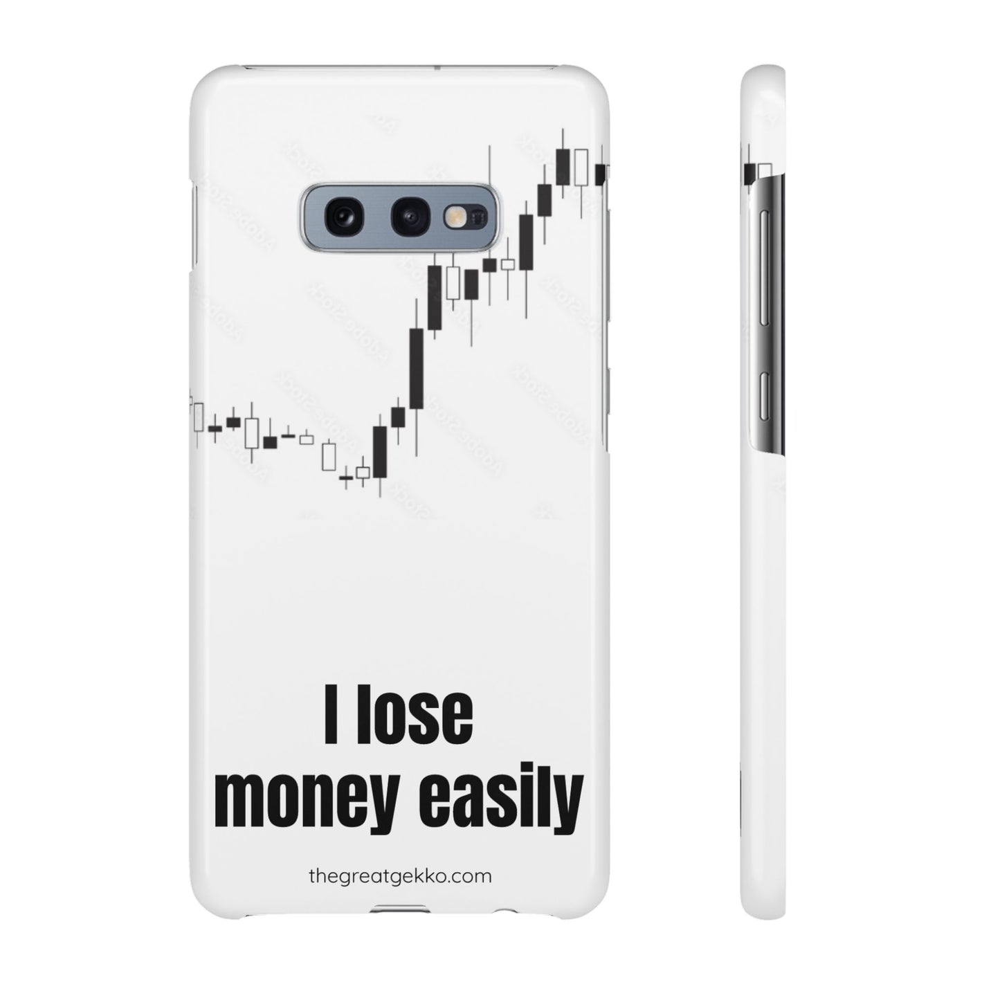 "I Lose Money Easily" – Trader's Emotional Support Phone Case