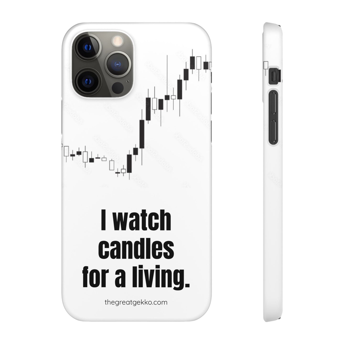 "I Watch Candles for a Living" – The Ultimate Trader’s Phone Case
