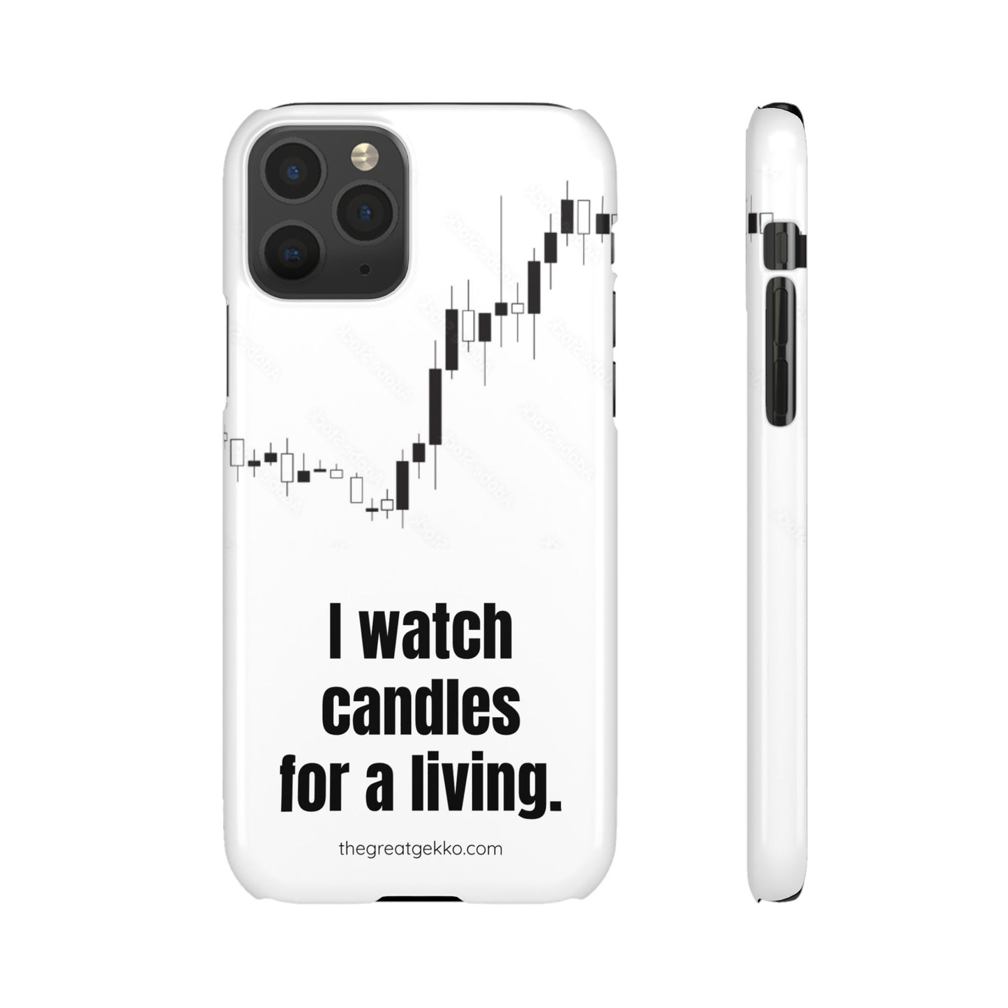 "I Watch Candles for a Living" – The Ultimate Trader’s Phone Case