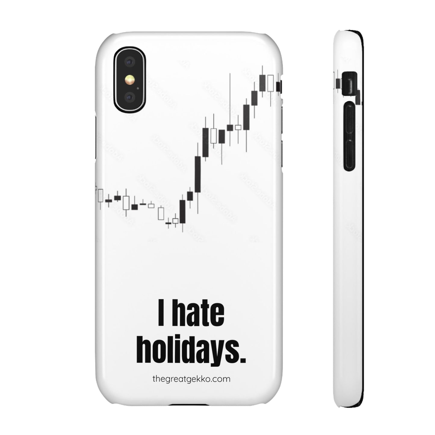 "I Hate Holidays" – Trader’s Market Closure Survival Phone Case
