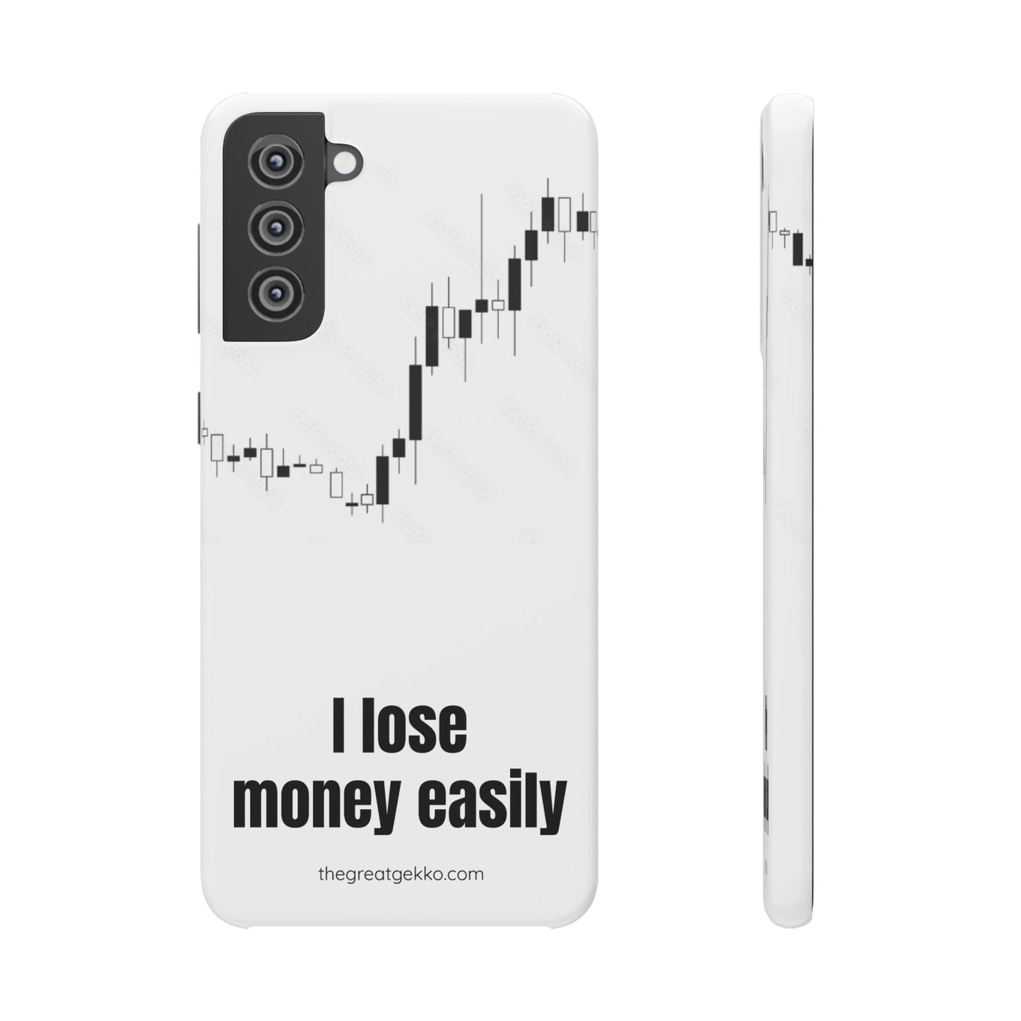 "I Lose Money Easily" – Trader's Emotional Support Phone Case