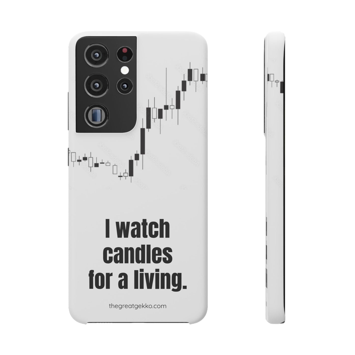 "I Watch Candles for a Living" – The Ultimate Trader’s Phone Case