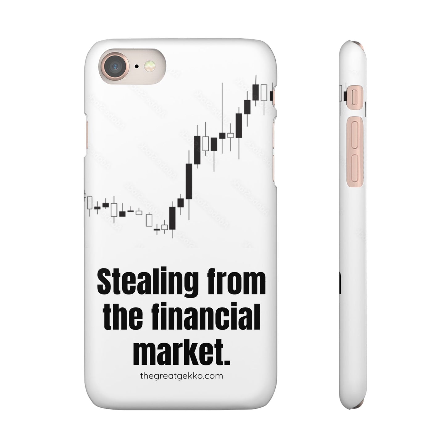 "Stealing from the Financial Market" – High-Risk Trader Phone Case